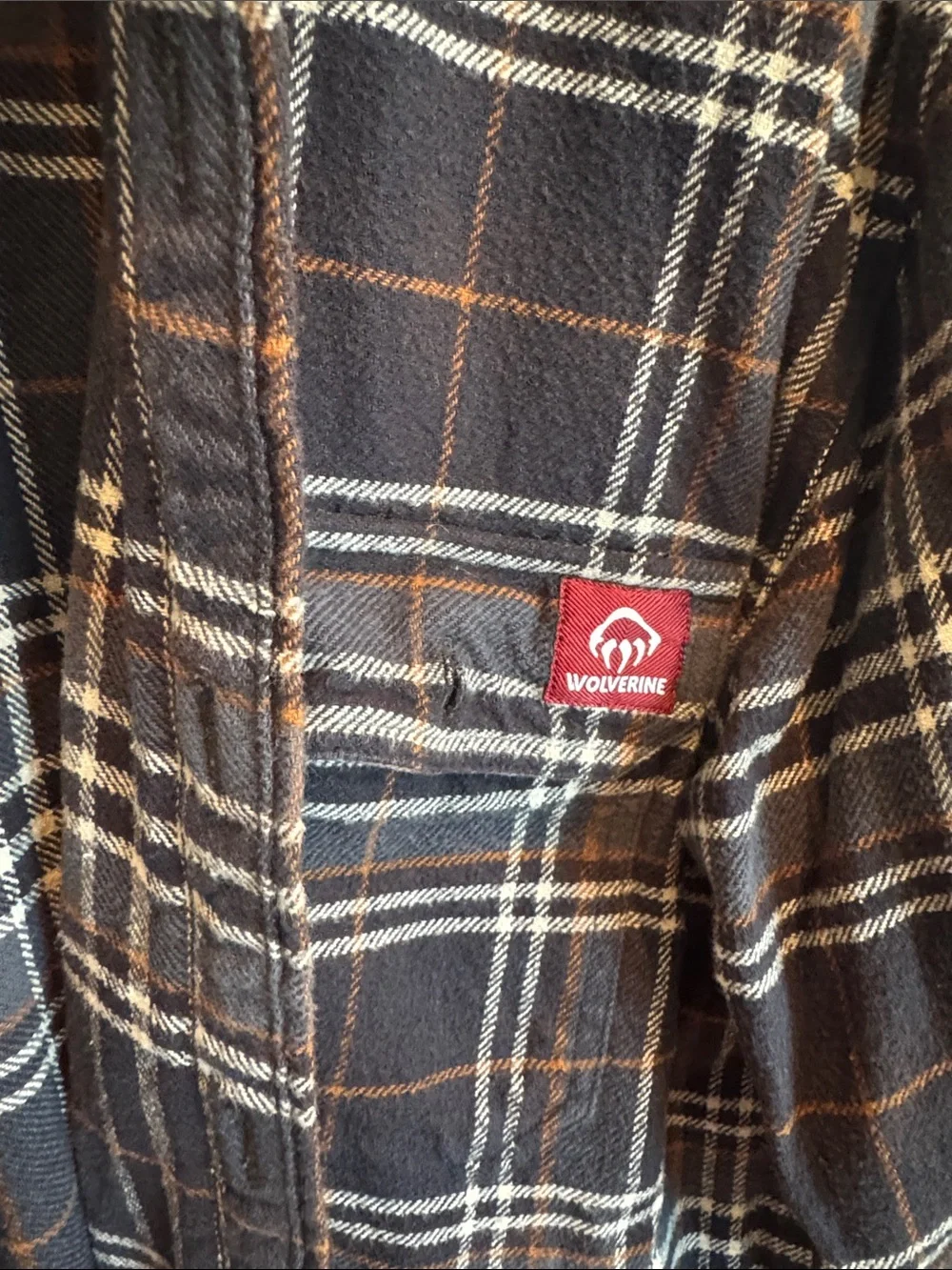 Wolverine Black and Cream Plaid Shirt Jacket
